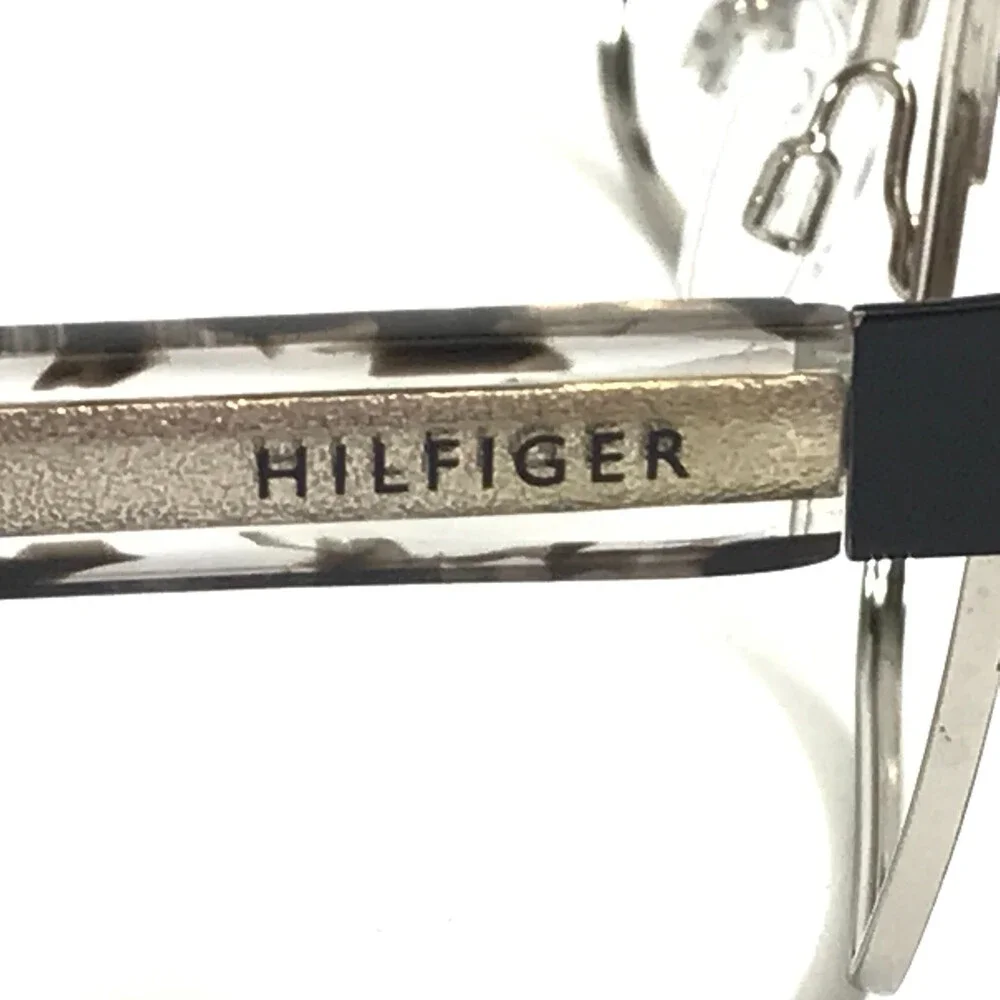 Tommy Hilfiger Eyeglasses Frames TH1388 QQO Black Gold Cat Eye 52-18-140